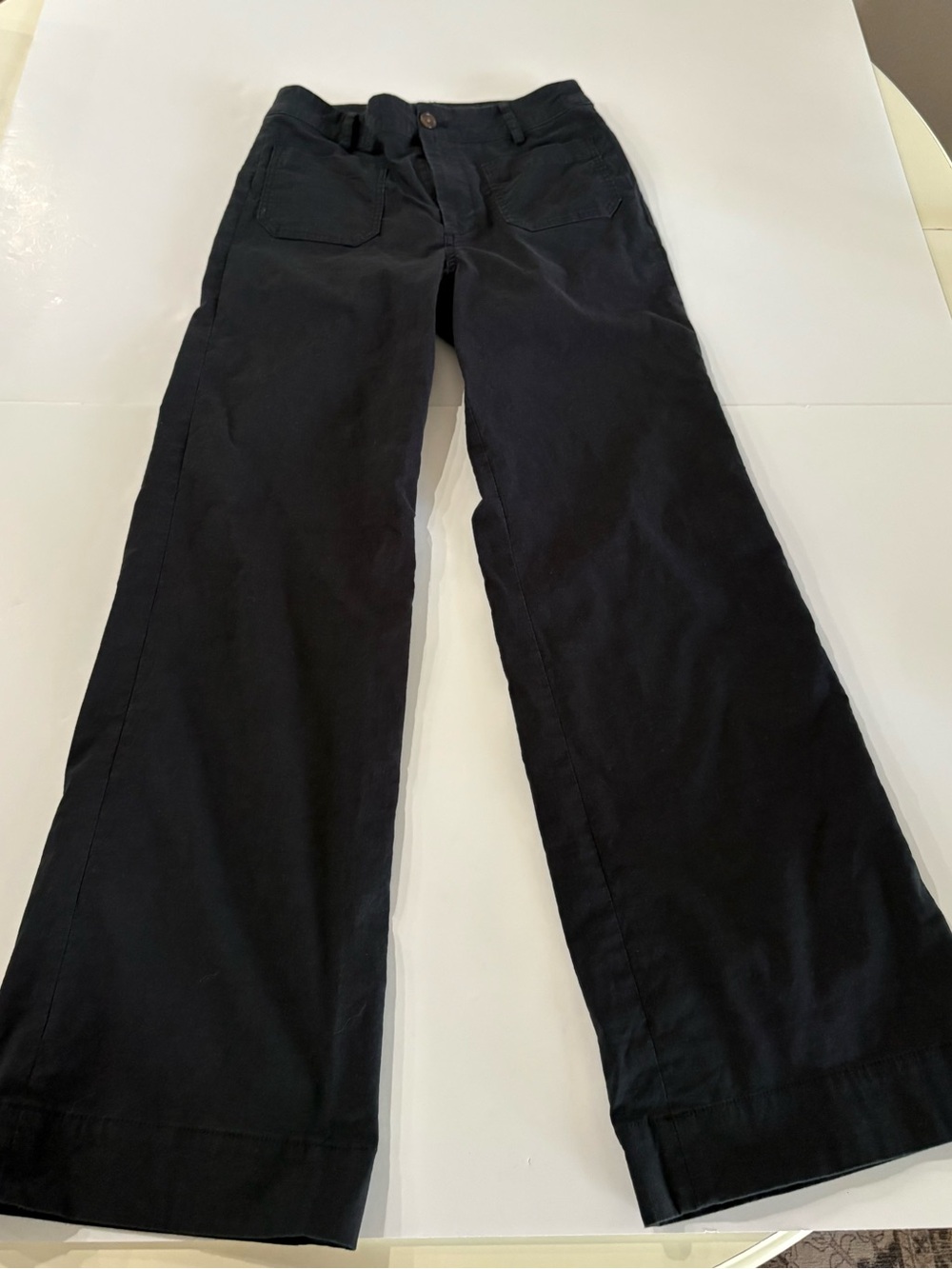 J. Crew Lizzie Black Wide-Leg Trousers size 25